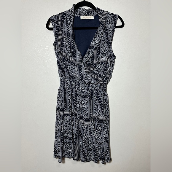 les soeurs Dresses & Skirts - Navy and White V Neck Sleeveless Lined Dress Size Medium Y2K Preppy